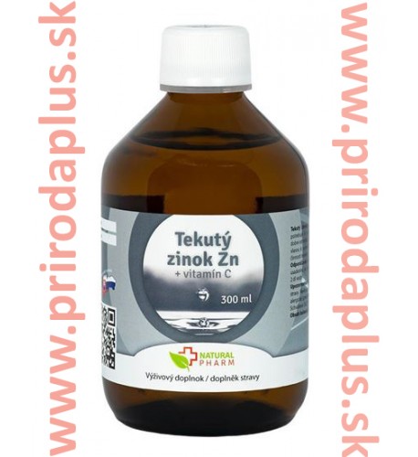 Tekutý Zinok Zn + Vitamín C 300 ml