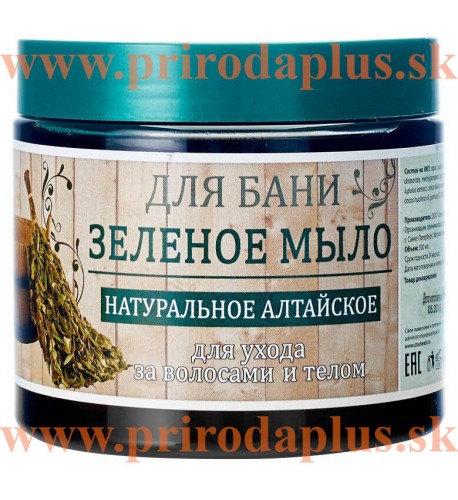 Zelené prírodné mydlo na telo a vlasy 450 g
