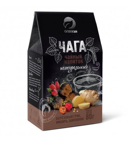 Čaga čaj so zázvorom a šípkou 80 g